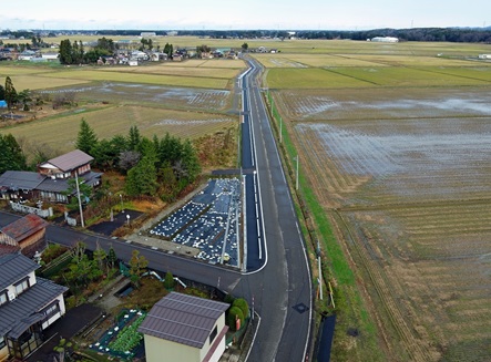 三和区下中地内　歩道新設工事の写真